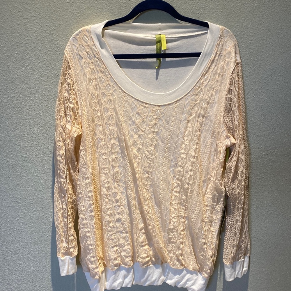 Green Dragon Cream Lace Sweatshirt 2x